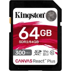 Флеш карта SDXC 64GB Kingston SDR2/64GB Canvas React Plus w/o adapter