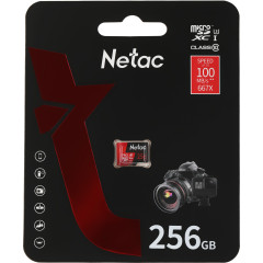 Флеш карта microSDXC 256GB Netac NT02P500PRO-256G-S P500 Extreme Pro A1 w/o adapter