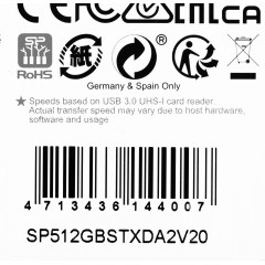 Флеш карта microSDXC 512GB Silicon Power SP512GBSTXDA2V20 Superior V30 A2 w/o adapter