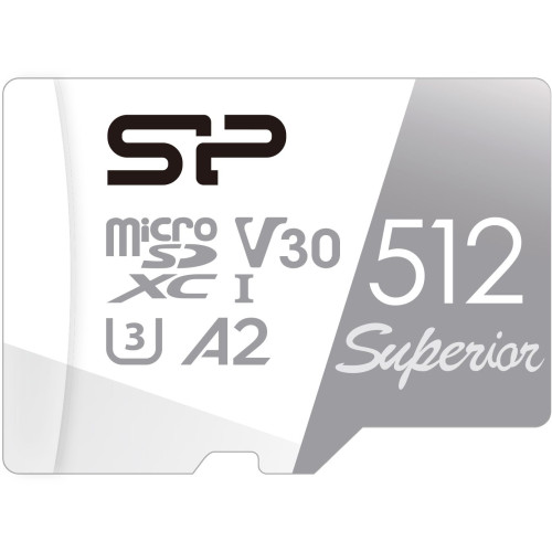 Флеш карта microSDXC 512GB Silicon Power SP512GBSTXDA2V20 Superior V30 A2 w/o adapter