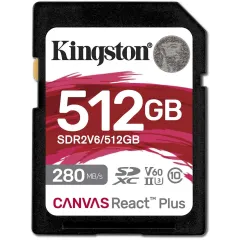 Флеш карта SDXC 512GB Kingston SDR2V6/512GB Canvas React Plus w/o adapter