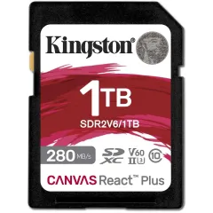 Флеш карта SDXC 1TB Kingston SDR2V6/1TB Canvas React Plus w/o adapter