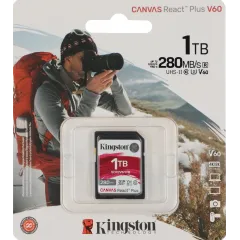 Флеш карта SDXC 1TB Kingston SDR2V6/1TB Canvas React Plus w/o adapter