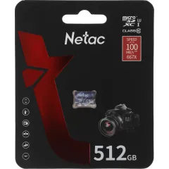 Флеш карта microSDXC 512GB Netac P500 Ultra w/o adapter