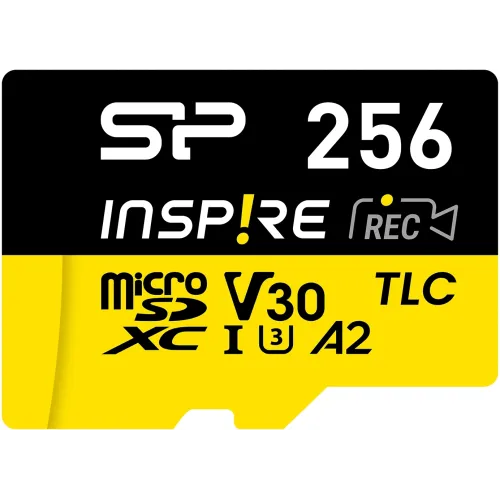 Флеш карта microSDXC 256GB Silicon Power SP256GBSTXLA2V1N Inspire V30 A2 w/o adapter