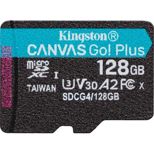 Флеш карта microSDXC 128GB Kingston SDCG4/128GBSP Canvas Go! Plus V30 A2 w/o adapter