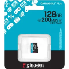 Флеш карта microSDXC 128GB Kingston SDCG4/128GBSP Canvas Go! Plus V30 A2 w/o adapter