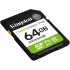 Флеш карта SDXC 64GB Kingston SDS3/64GB Canvas Select Plus V10 w/o adapter