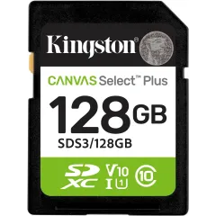 Флеш карта SDXC 128GB Kingston SDS3/128GB Canvas Select Plus V10 w/o adapter