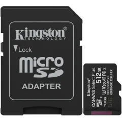 Флеш карта microSDXC 512GB Kingston SDCS3/512GB Canvas Select Plus V30 A1 + adapter