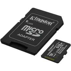 Флеш карта microSDXC 512GB Kingston SDCS3/512GB Canvas Select Plus V30 A1 + adapter