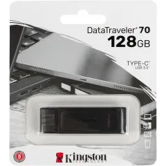 Флеш Диск Kingston 128GB DataTraveler 70 Type-C DT70/128GB USB3.0 черный