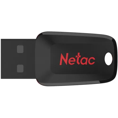 Флеш Диск Netac 16Gb U197 NT03U197N-016G-20BK USB2.0 черный/красный