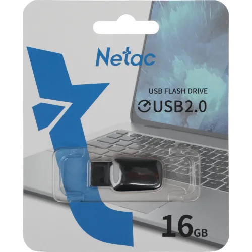 Флеш Диск Netac 16Gb U197 NT03U197N-016G-20BK USB2.0 черный/красный