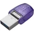 Флеш Диск Kingston 256Gb DataTraveler microDuo 3C DTDUO3CG3/256GB USB3.0 фиолетовый