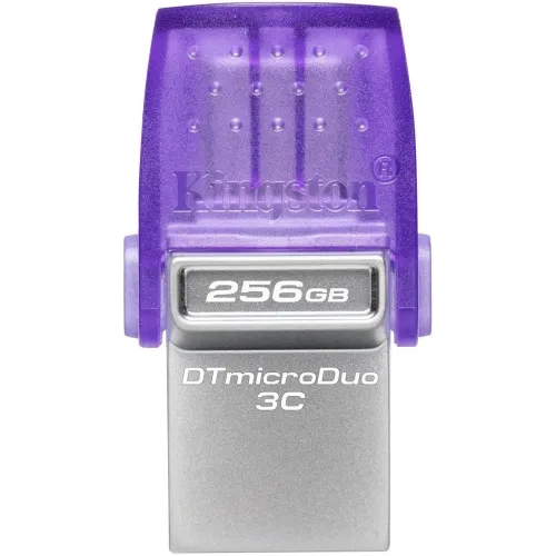 Флеш Диск Kingston 256Gb DataTraveler microDuo 3C DTDUO3CG3/256GB USB3.0 фиолетовый