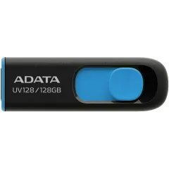 Флеш Диск A-Data 128Gb DashDrive UV128 AUV128-128G-RBE USB3.0 черный/синий
