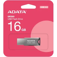 Флеш Диск A-Data 16Gb UV250 AUV250-16G-RBK USB2.0 серебристый