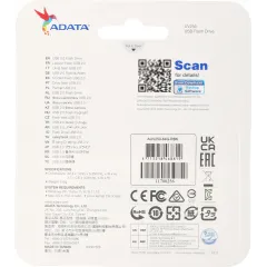 Флеш Диск A-Data 64Gb UV250 AUV250-64G-RBK USB2.0 серебристый