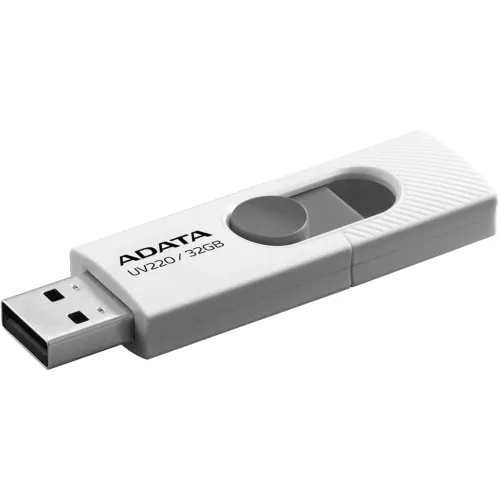 Флеш Диск A-Data 32Gb UV220 AUV220-32G-RWHGY USB2.0 белый/серый