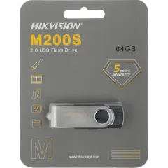 Флеш Диск Hikvision 64GB M200S Hiksemi HS-USB-M200S/64G USB2.0 черный