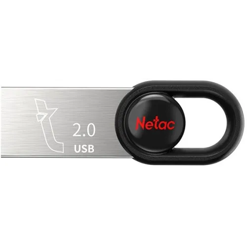 Флеш Диск Netac 32Gb UM2 NT03UM2N-032G-20BK USB2.0 серебристый/черный