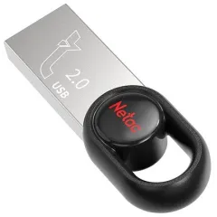 Флеш Диск Netac 32Gb UM2 NT03UM2N-032G-20BK USB2.0 серебристый/черный