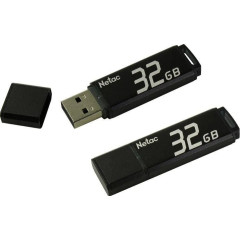 Флеш Диск Netac 32Gb U351 NT03U351N-032G-20BK USB2.0 серый