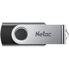Флеш Диск Netac 64GB U505 NT03U505N-064G-20BK USB2.0 черный/серебристый