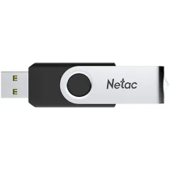 Флеш Диск Netac 64GB U505 NT03U505N-064G-20BK USB2.0 черный/серебристый