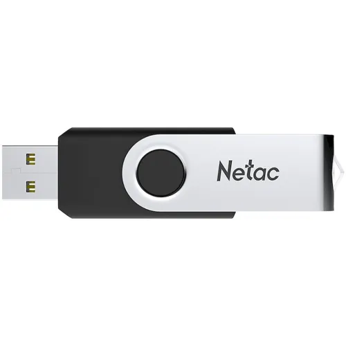 Флеш Диск Netac 64GB U505 NT03U505N-064G-20BK USB2.0 черный/серебристый