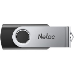 Флеш Диск Netac 128GB U505 NT03U505N-128G-20BK USB2.0 черный/серебристый