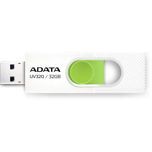 Флеш Диск A-Data 32GB UV320 AUV320-32G-RWHGN USB3.2 белый/зеленый