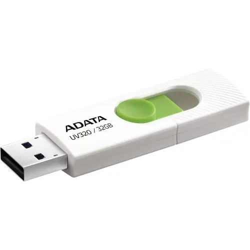 Флеш Диск A-Data 32GB UV320 AUV320-32G-RWHGN USB3.2 белый/зеленый