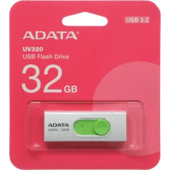 Флеш Диск A-Data 32GB UV320 AUV320-32G-RWHGN USB3.2 белый/зеленый