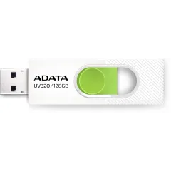 Флеш Диск A-Data 128GB UV320 AUV320-128G-RWHGN USB3.2 белый/зеленый