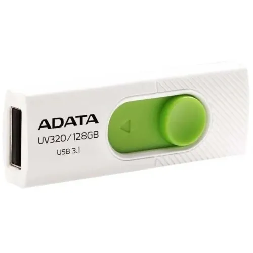 Флеш Диск A-Data 128GB UV320 AUV320-128G-RWHGN USB3.2 белый/зеленый