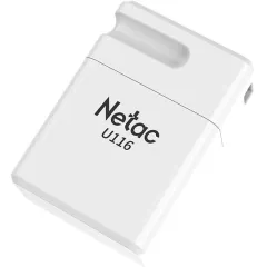 Флеш Диск Netac 8GB U116 NT03U116N-008G-20WH USB2.0 белый