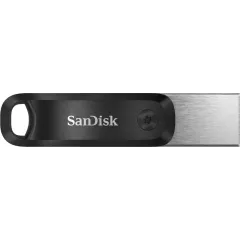 Флеш Диск Sandisk 64GB iXpand Go SDIX60N-064G-GN6NN USB3.0 черный/серебристый