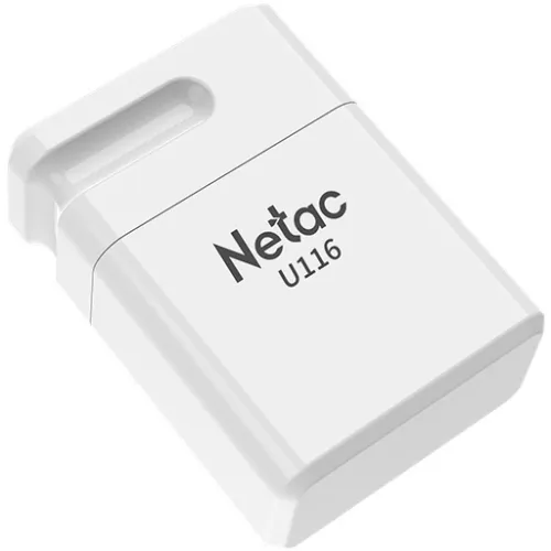 Флеш Диск Netac 64GB U116 NT03U116N-064G-32WH USB3.2 белый