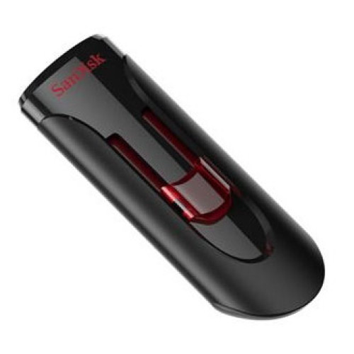 Флеш Диск Sandisk 256Gb Cruzer Glide SDCZ600-256G-G35 USB3.0 черный/красный
