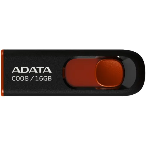 Флеш Диск A-Data 16Gb Classic C008 AC008-16G-RKD USB2.0 красный/черный
