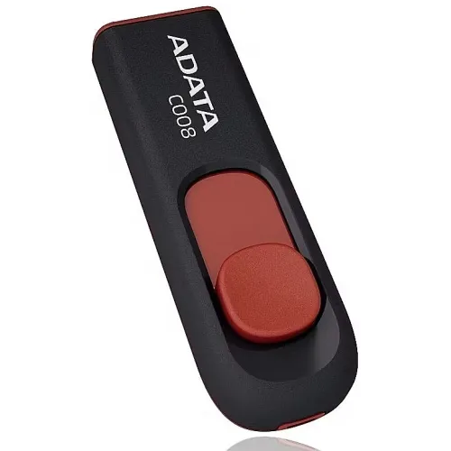Флеш Диск A-Data 16Gb Classic C008 AC008-16G-RKD USB2.0 красный/черный