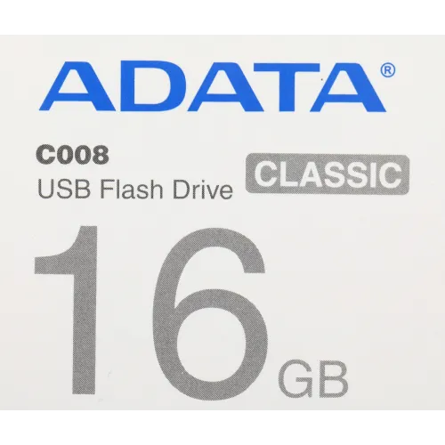 Флеш Диск A-Data 16Gb Classic C008 AC008-16G-RWE USB2.0 белый/синий