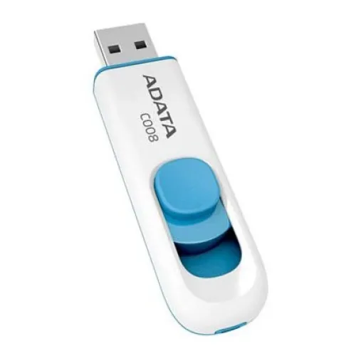 Флеш Диск A-Data 16Gb Classic C008 AC008-16G-RWE USB2.0 белый/синий