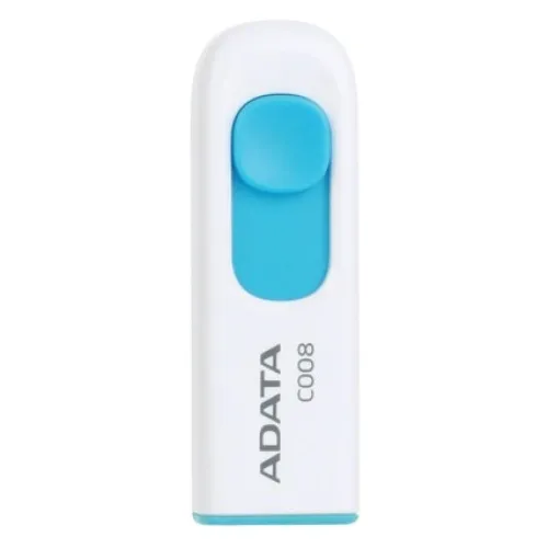 Флеш Диск A-Data 32Gb Classic C008 AC008-32G-RWE USB2.0 белый/синий