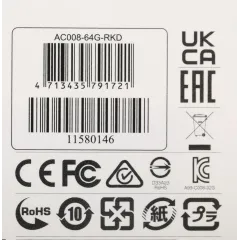 Флеш Диск A-Data 64GB Classic C008 AC008-64G-RKD USB2.0 красный/черный