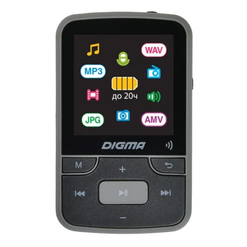 Плеер Hi-Fi Flash Digma Z4 BT 16Gb черный/1.5"/FM/microSDHC/clip