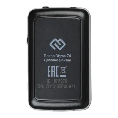 Плеер Hi-Fi Flash Digma Z4 BT 16Gb черный/1.5"/FM/microSDHC/clip