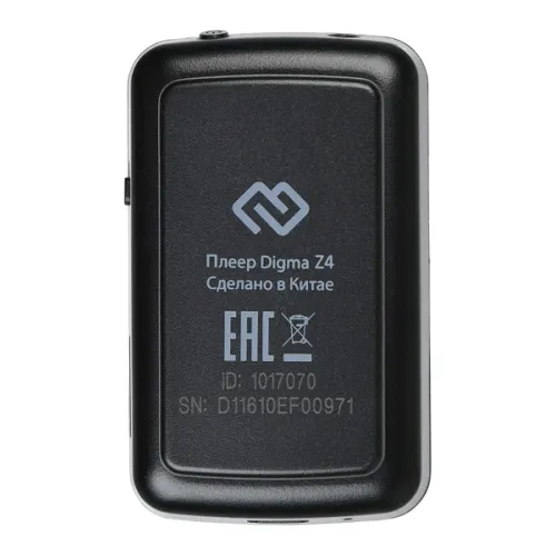 Плеер Hi-Fi Flash Digma Z4 BT 16Gb черный/1.5"/FM/microSDHC/clip